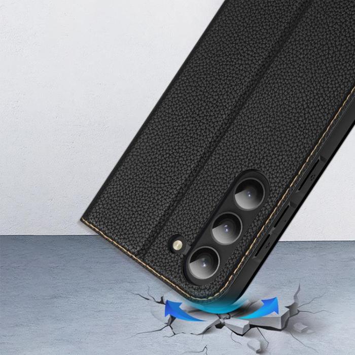 UTGATT1 - Dux Ducis Galaxy S23 Plånboksfodral Skin X2 - Svart