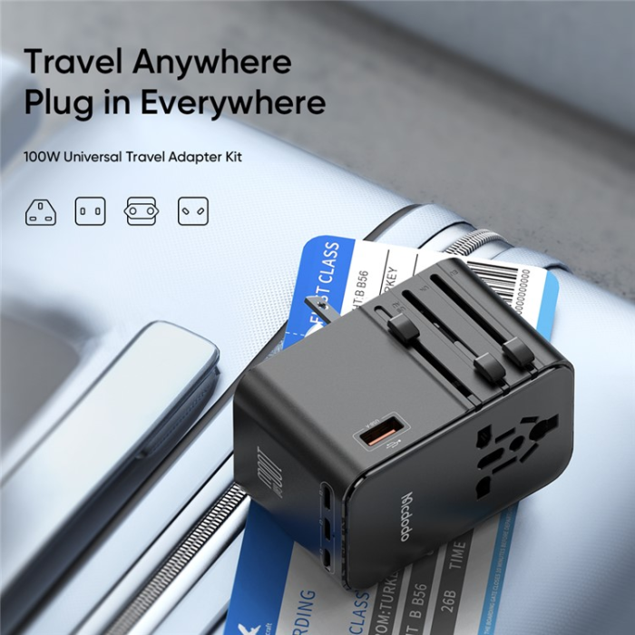 MCDODO - MCDODO Snabbladdare 100W 3x USB-C - USB-A med USB-C Kabel G5