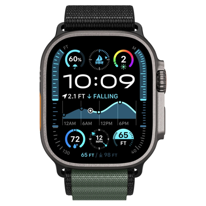 Spigen - Spigen Apple Watch (44/45/46/49mm) Armband WBF1 - Svart/Grön