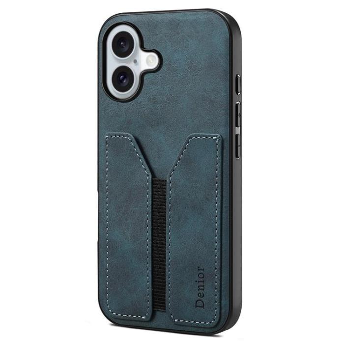 DENIOR - DENIOR iPhone 17 Mobilskal Elastic Korthållare - Blå