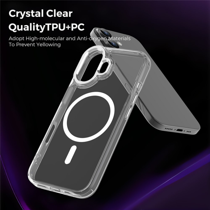 A-One Brand - iPhone 17 Mobilskal MagSafe TPU+PC - Transparent