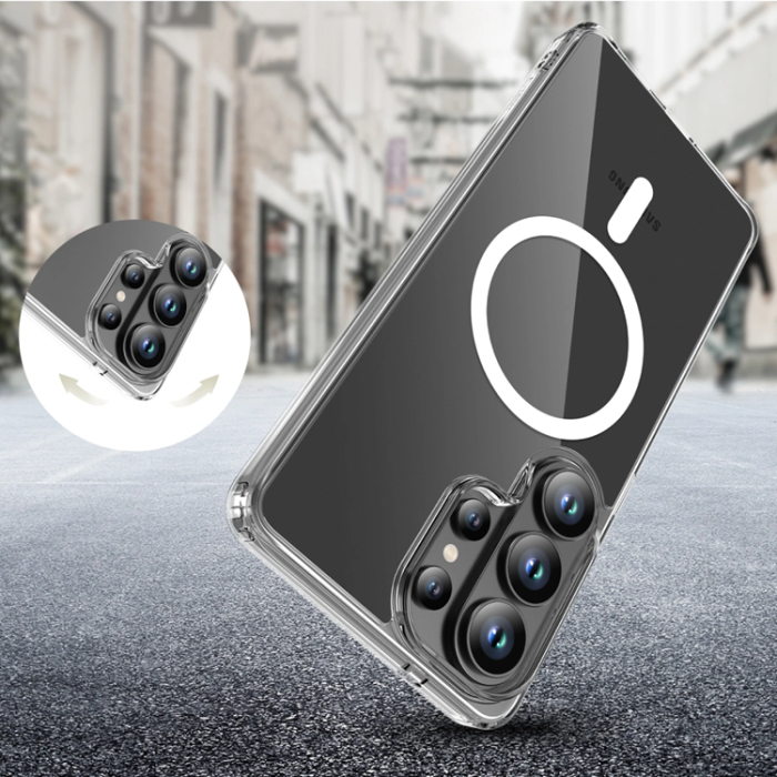 Tech-Protect - Tech-Protect Mobilskal För Galaxy S26 Ultra MagSafe Flexair Hybrid - Clear