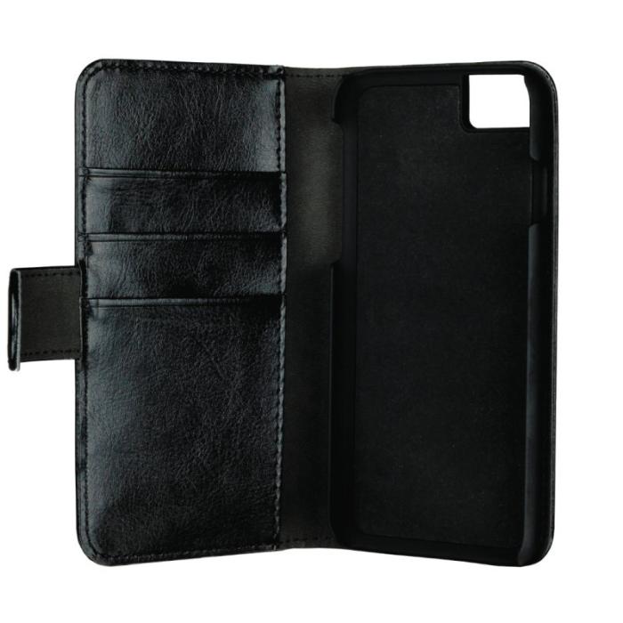UTGATT1 - Essentials PU Wallet 3 kortplatser Detach iPhone 6/7/8/SE 2020 - Svart