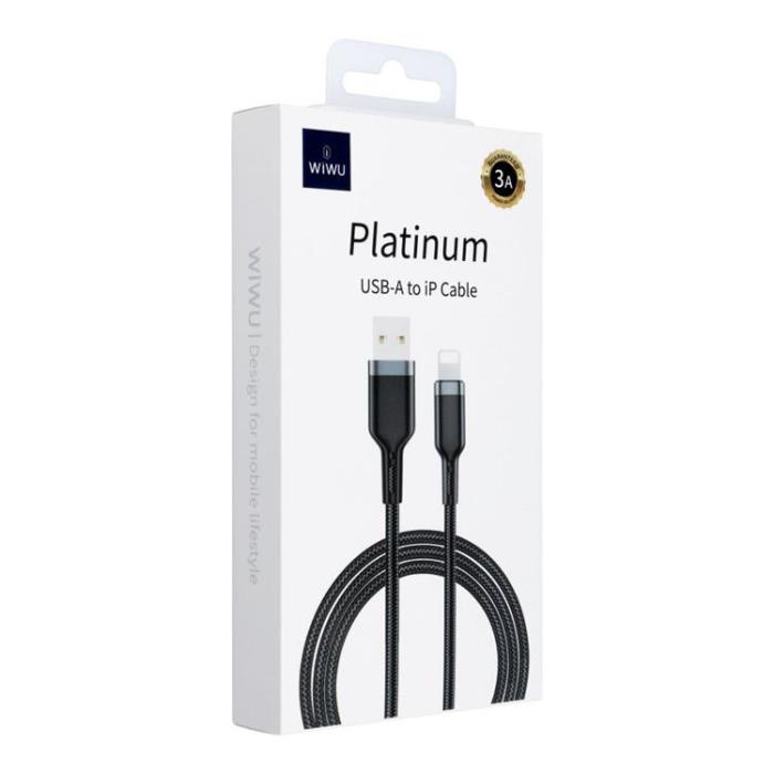 WIWU - WiWU Platinum Series Kabel Wi-C019 USB-A till Lightning 3A 1,2m black