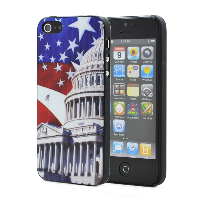 Baksidesskal till Apple iPhone 5/5S/SE - Amerika | 2353 | AlltMobil