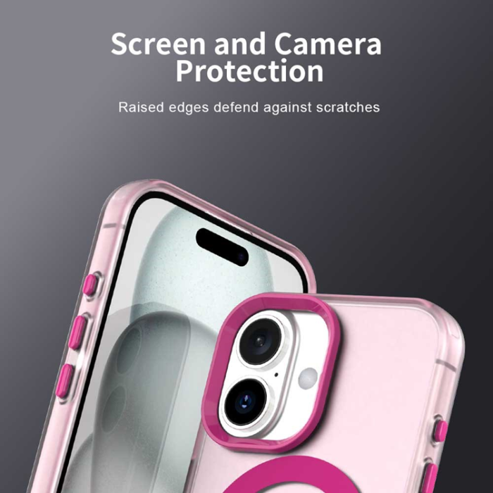 A-One Brand - iPhone 17 Mobilskal MagSafe Anti Drop Hybrid - Rosa
