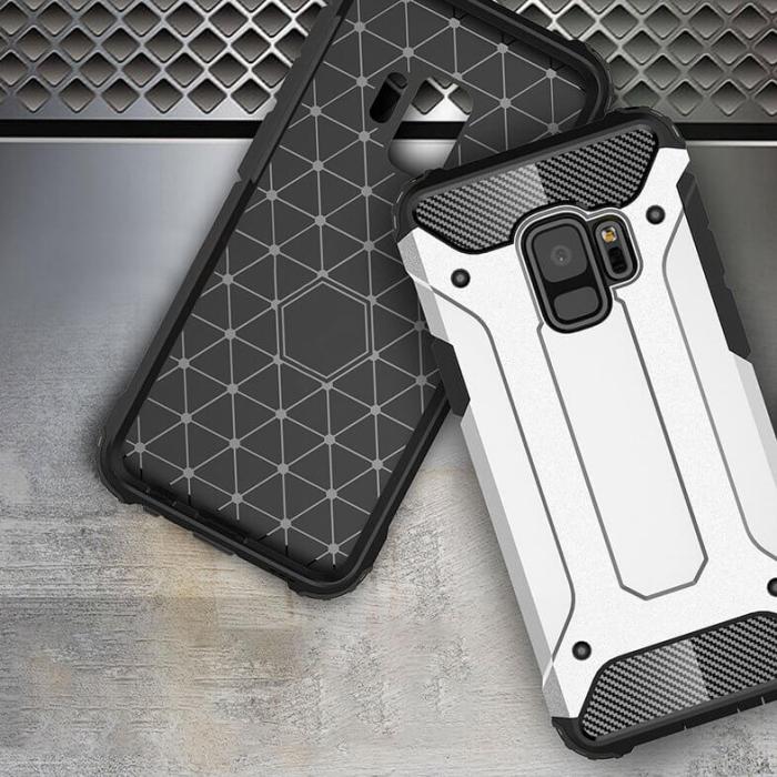 UTGATT5 - Hybrid Armor skal Galaxy S9 G960 Silver