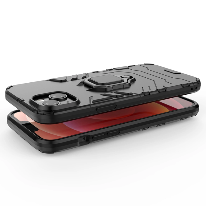 OEM - iPhone 14 Plus Mobilskal Ring Armor - Svart