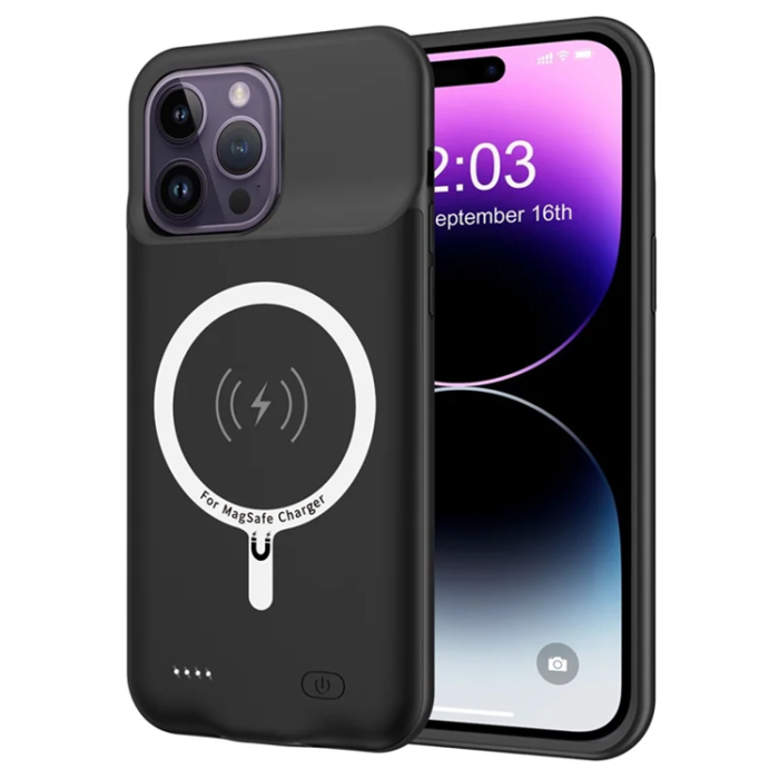 A-One Brand - iPhone 14 Pro Batteriskal 7000mAh D88S - Svart