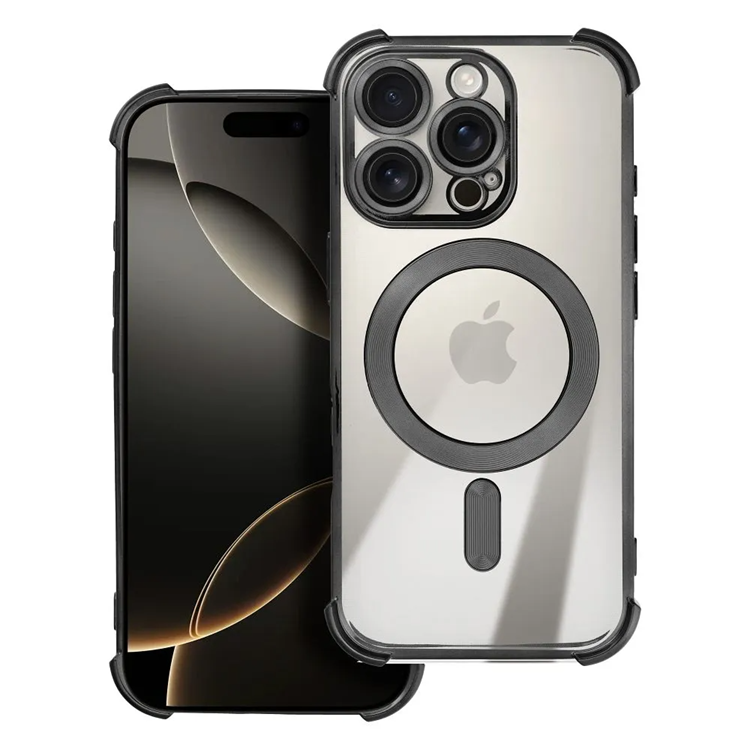 iPhone 16 Pro Max Mobilskal MagSafe Antishock Electro - Svart | 2353 | AlltMobil