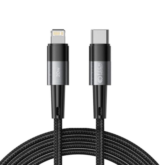 Tech-Protect - Tech-Protect USB-C till Lightning kabel Ultraboost 2m - Grå