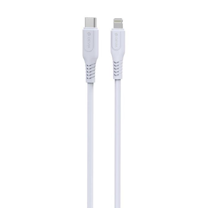 Devia - Devia USB-C/Lightning 1m Kabel 27W 3A PD GRS EC635 - Vit