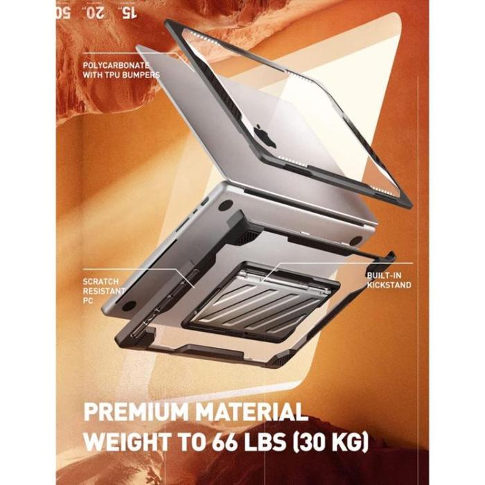 UTGATT1 - SupCase Macbook Pro 16 (2021/2022) Skal Unicorn Beetle Pro - Svart