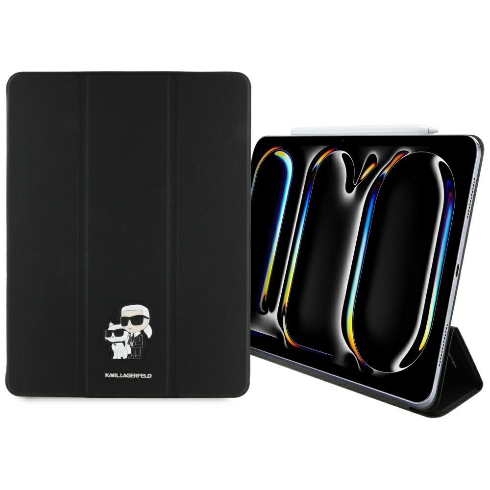 Karl Lagerfeld iPad Pro 13 (2024) Fodral Saffiano Magnetic - Svart