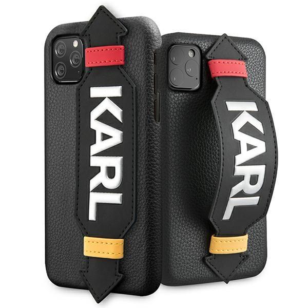 Karl Lagerfeld Mobilskal till iPhone 11 Pro MagSafe Strap - Svart