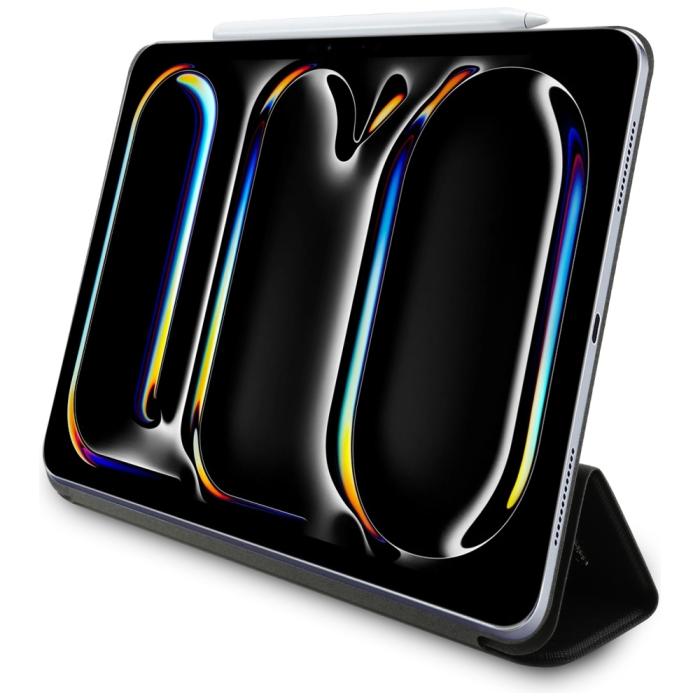 KARL LAGERFELD - Karl Lagerfeld iPad Pro 11 (2024) Fodral Saffiano Magnetic - Svart