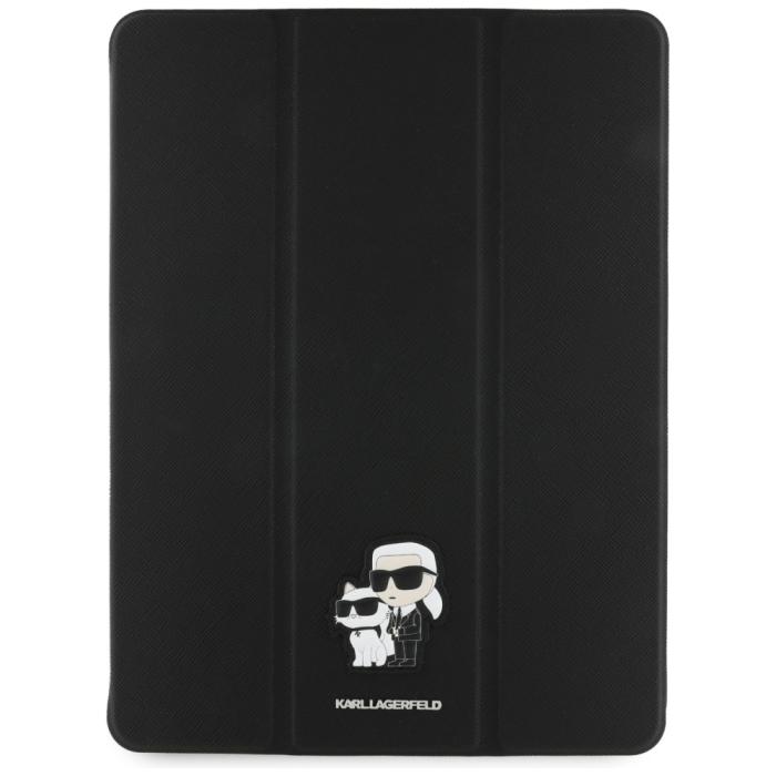 KARL LAGERFELD - Karl Lagerfeld iPad Pro 13 (2024) Fodral Saffiano Magnetic - Svart