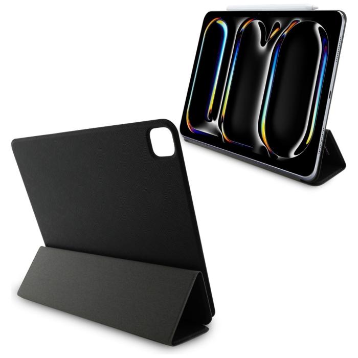 KARL LAGERFELD - Karl Lagerfeld iPad Pro 13 (2024) Fodral Saffiano Magnetic - Svart