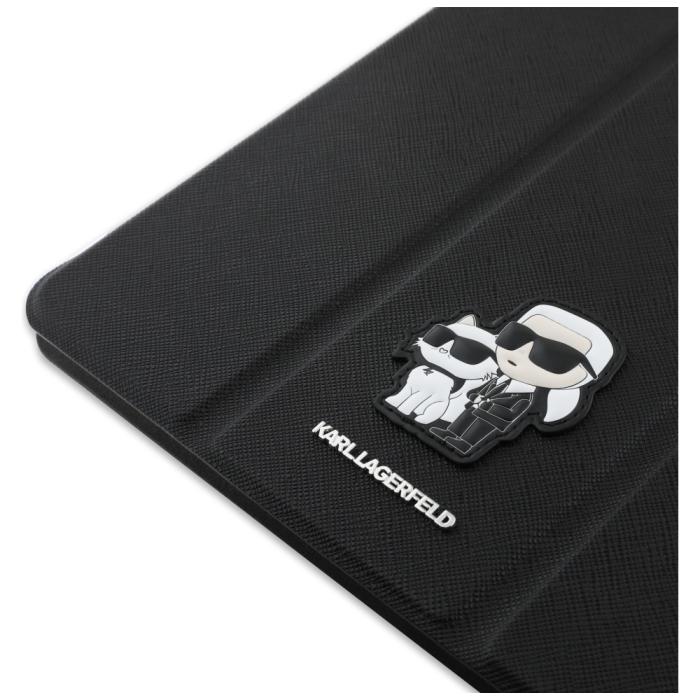 KARL LAGERFELD - Karl Lagerfeld iPad Pro 13 (2024) Fodral Saffiano Magnetic - Svart