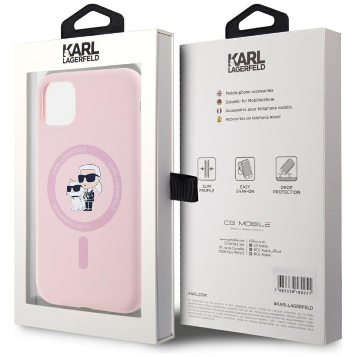 KARL LAGERFELD - Karl Lagerfeld Mobilskal till iPhone 11 MagSafe MagSafe Silikon