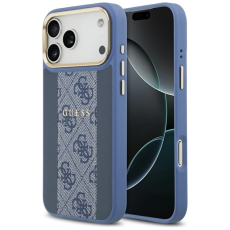 Guess - Guess iPhone 17 Pro Max Mobilskal Magsafe Stripe - Blå