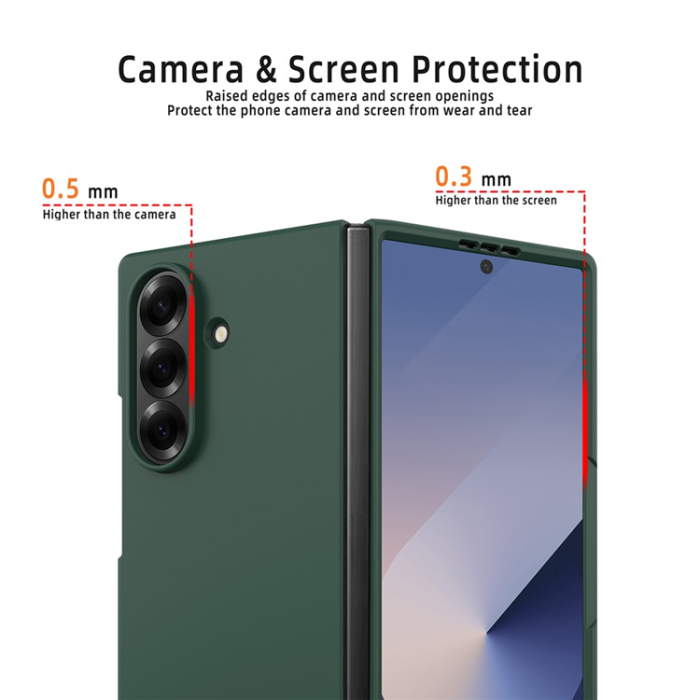 A-One Brand - Galaxy Z Fold 7 Mobilskal Skin-Feel Anti Shock - Svart