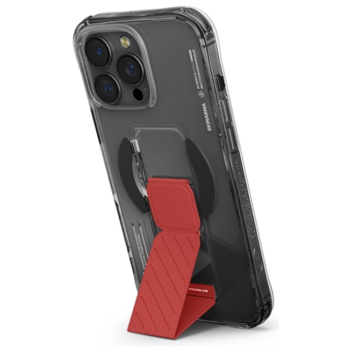 Skinarma - Skinarma iPhone 16 Pro Mobilskal MagSafe Grip Stativ - Svart