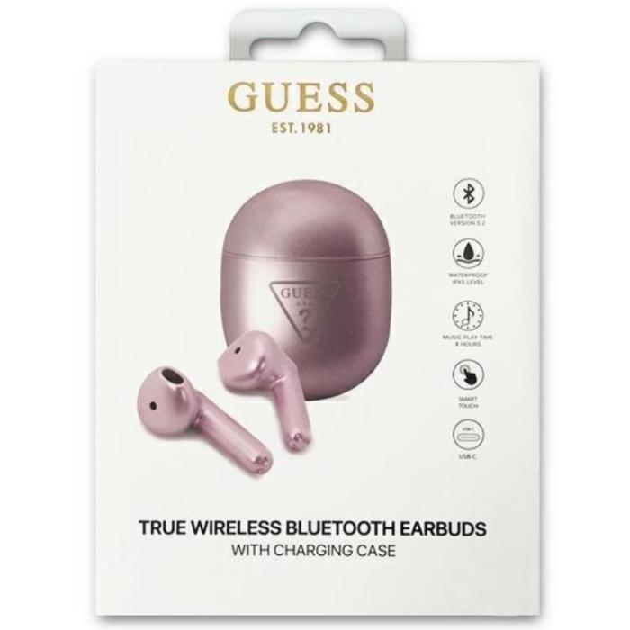Guess - GUESS TWS Bluetooth Hörlurar Triangle Logo Docking Station - Lila