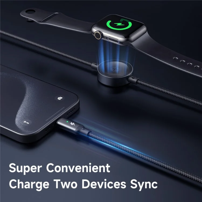 MCDODO - MCDODO 2in1 USB-C - USB-C Kabel 1.5M med Watch Trådlös Laddare