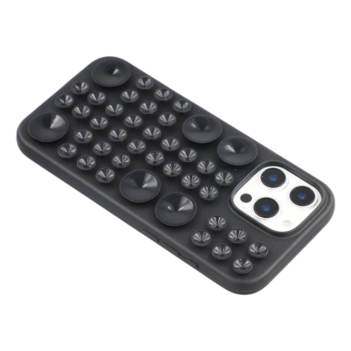 A-One Brand - iPhone 16 Pro Max Mobilskal Sugkopp Silikon med Tygfoder