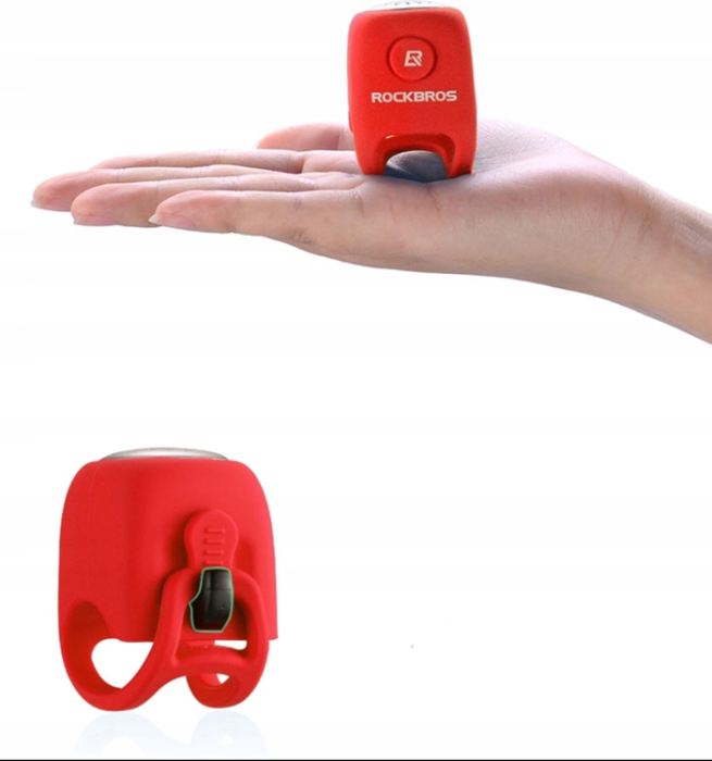 Rockbros - Rockbros Elektronisk Cykel Ring klocka - Röd