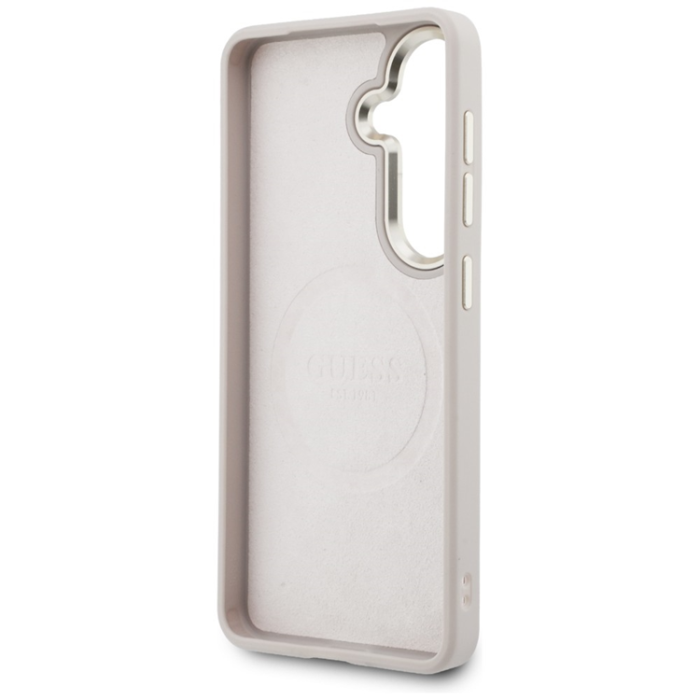 Guess - Guess Mobilskal För Galaxy S26 MagSafe 4G Big Rhinestone Triangle Strap