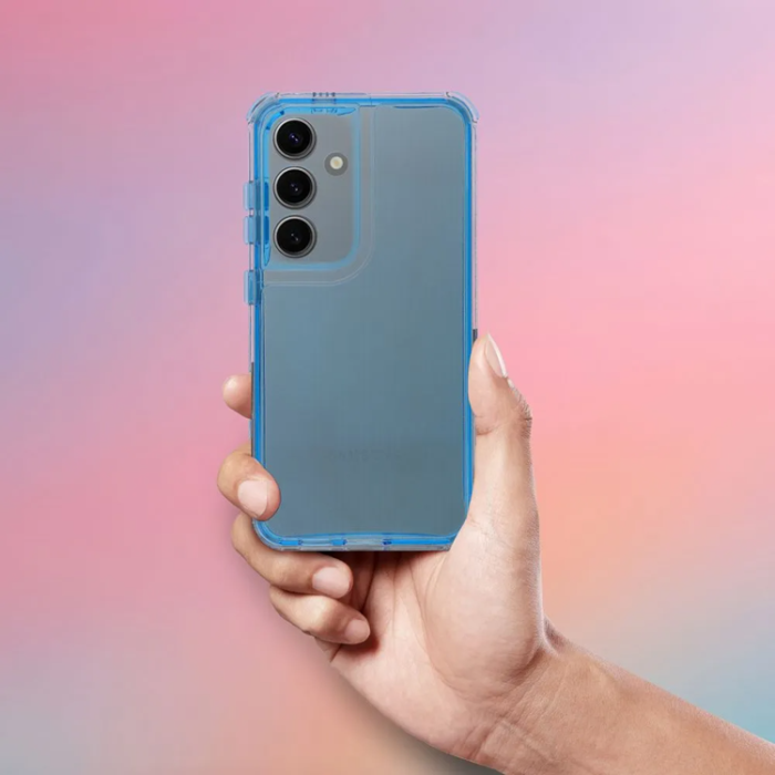 OEM - Xiaomi Redmi Note 14 5G Mobilskal Matrix Clear - Blå