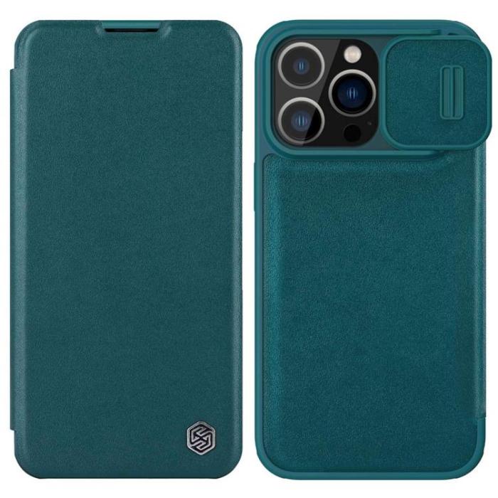 Nillkin - Nillkin iPhone 14 Plus Plånboksfodral QinPro - Grön