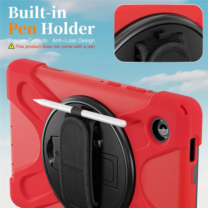 A-One Brand - Galaxy Tab A11 Mobilskal Kickstand Silikon Axelrem