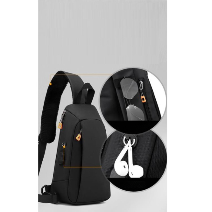 A-One Brand - CrossBody Väska USB Port - Svart