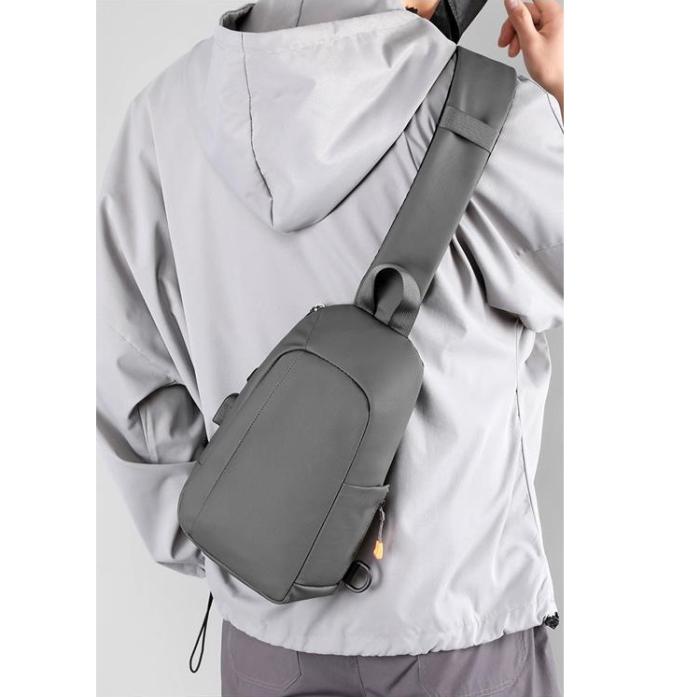 A-One Brand - CrossBody Väska USB Port - Grå