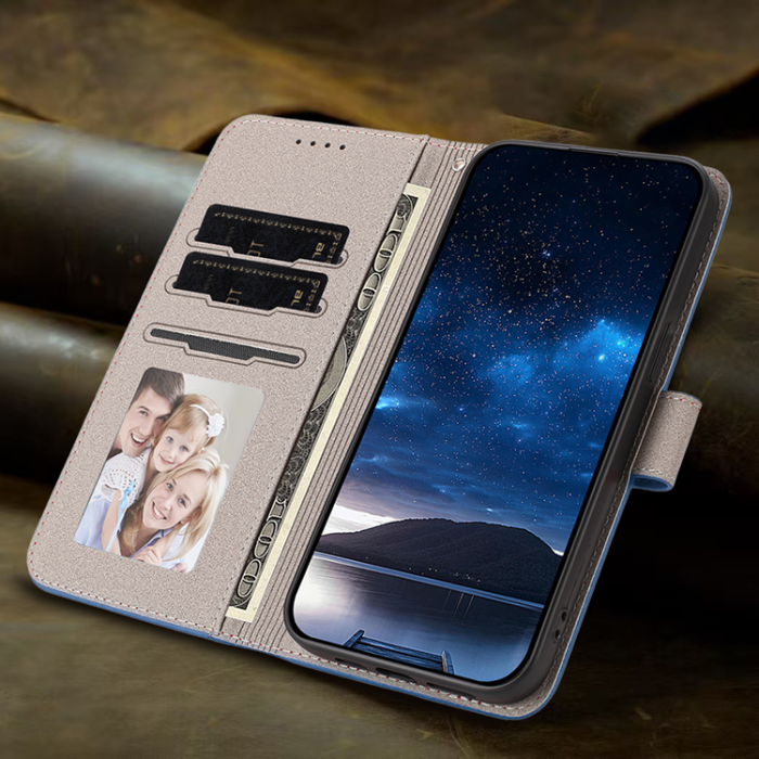 A-One Brand - Galaxy S26 Pro Plånboksfodral Solid Color Läder - Sapphire