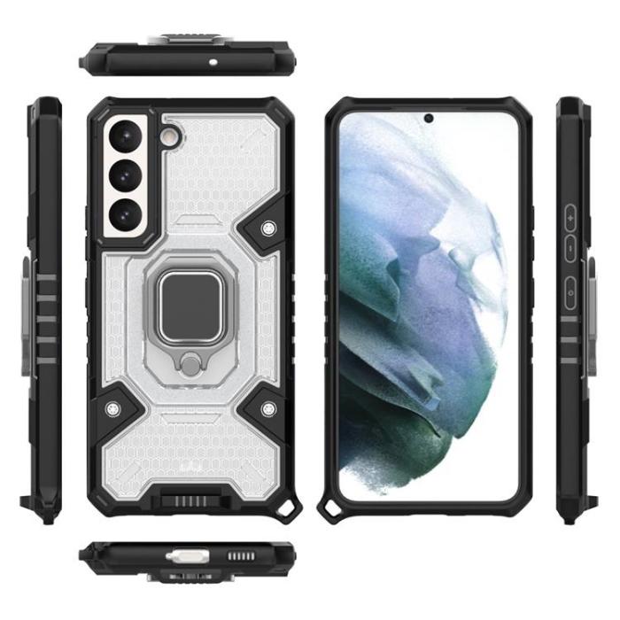 OEM - Ring Kickstand Skal Galaxy S22 5G - Vit