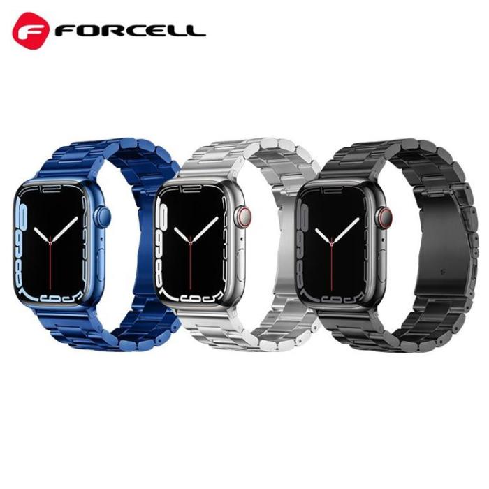Forcell - Forcell Apple Watch (38/40/41mm) Armband F-Design - Svart