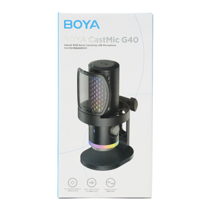 BOYA - BOYA Trådbunden USB-C-Spelmikrofon CastMic G40 - Svart