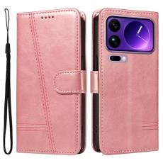 A-One Brand - Xiaomi 17 Pro Max Plånboksfodral T Shape Lines - Roséguld