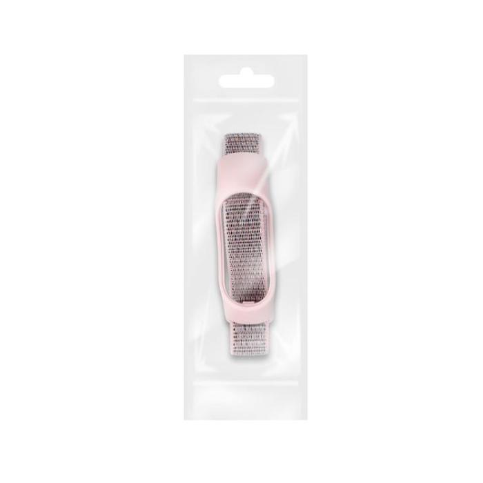 OEM - Xiaomi Mi Smart Band 5/6/7 Armband Nylon 07 - Rosa