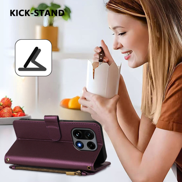 A-One Brand - OnePlus 15 5G Plånboksfodral Butterfly Floral Imprint Zipper