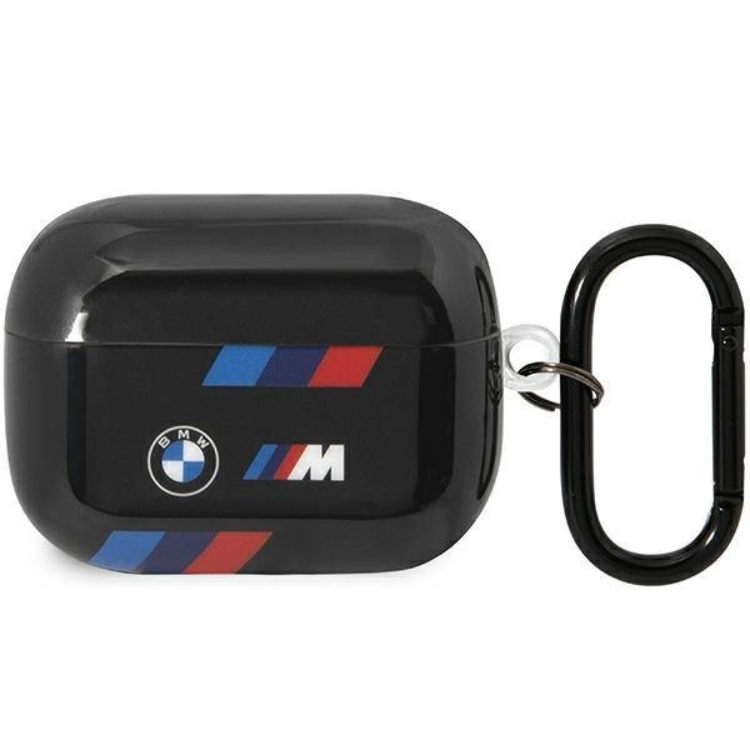 BMW Airpods Pro 2 Skal Tricolor Stripes - Svart | 2353 | AlltMobil