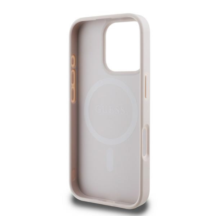 Guess - Guess Mobilskal till iPhone 16 Pro Magsafe Saffiano Peony Classic Logo
