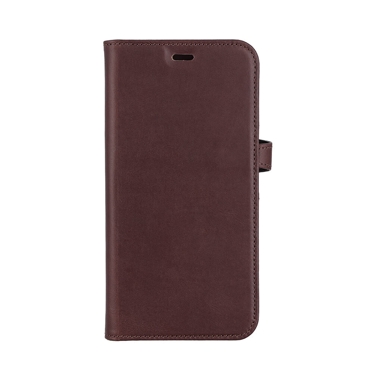 BUFFALO äkta läder iPhone 14 Plus Plånboksfodral - Brun