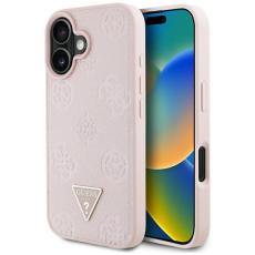 Guess - Guess iPhone 16 Mobilskal MagSafe Hot Stamp Peony Triangle