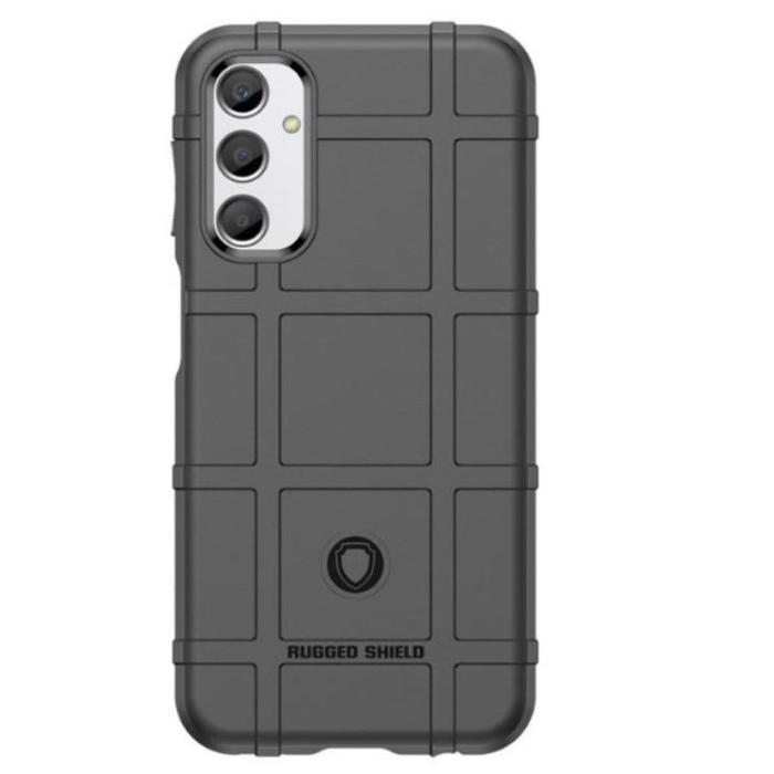 OEM - Galaxy A24 4G Mobilskal Rugged Square Grid - Svart