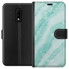 Gustaf - Pl&aring;nboksfodral till OnePlus 7 med Mint Marble